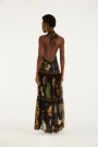 VESTIDO LARGO HALTER Negro