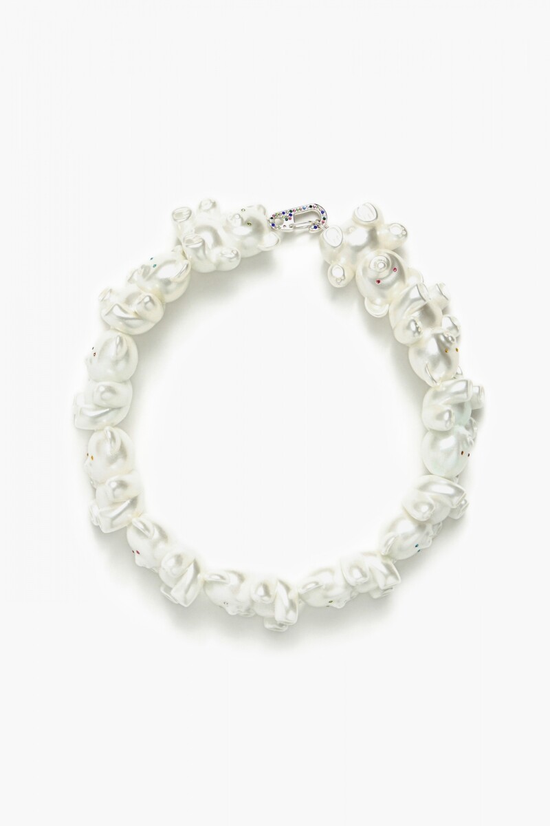 COLLAR PERLA Blanco