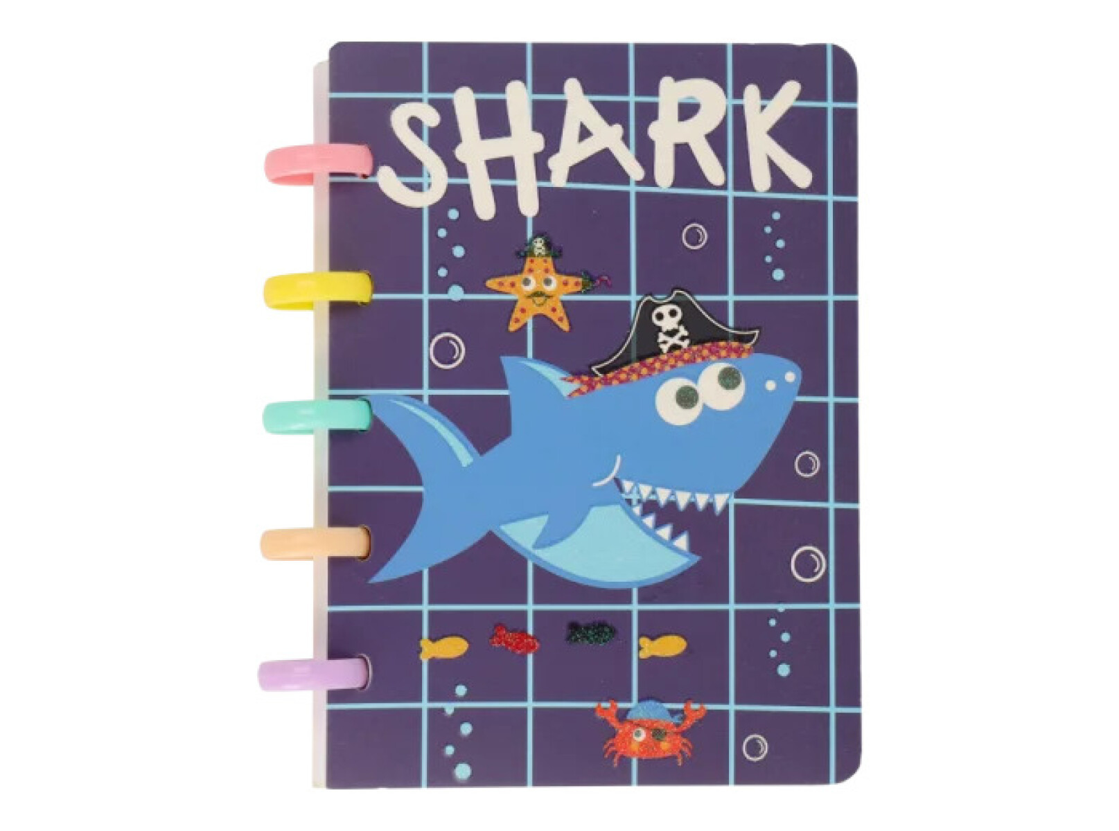 Cuaderno con Discos A6 Tiburon - Azul 