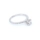 Anillo en oro 18k blanco y brillantes Anillo en oro 18k blanco y brillantes