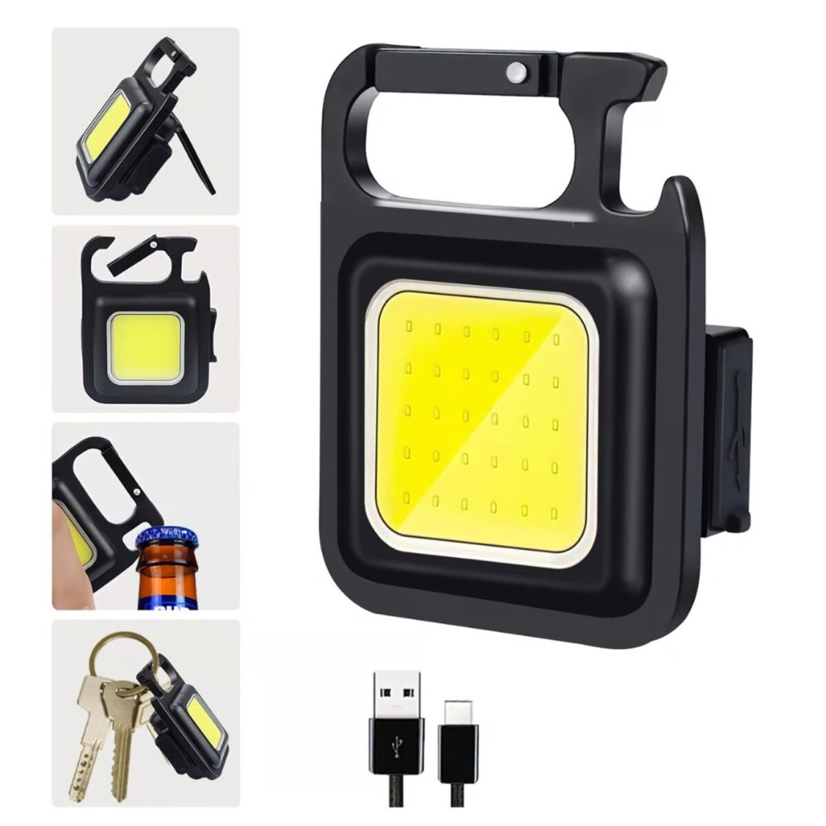 MINI LINTERNA LED CON IMAN RECARGABLE 3TOQUES YB01200A 