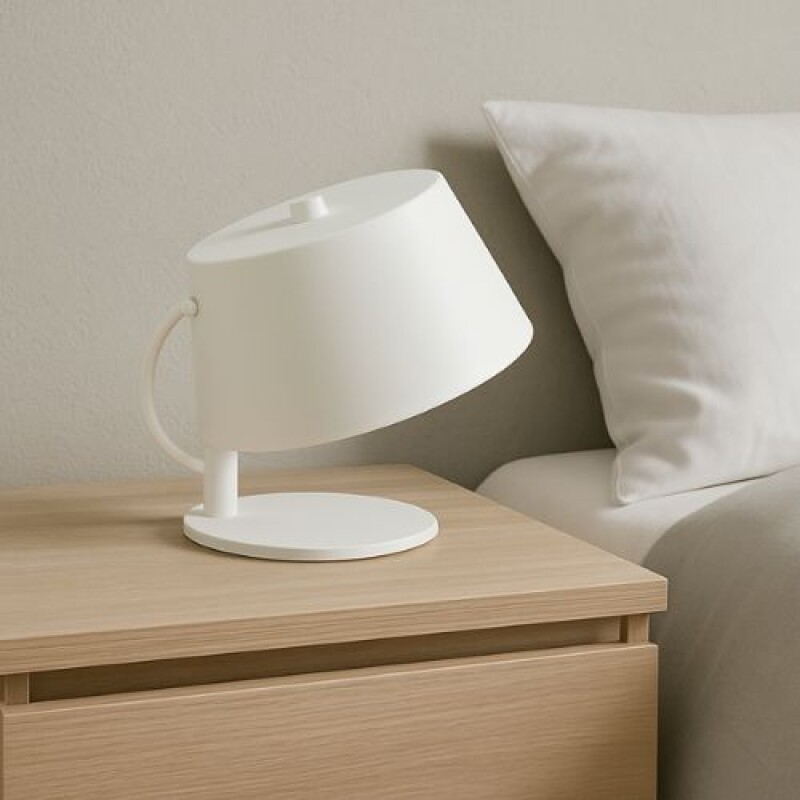 FEDOR DE MESA Lampara Decorativa Fedor Blanca