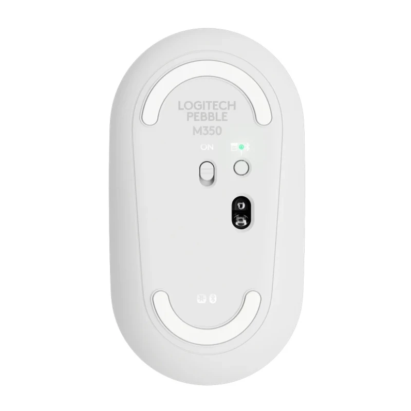 Mouse Pebble Bluetooth M350s White Mouse Pebble Bluetooth M350s White