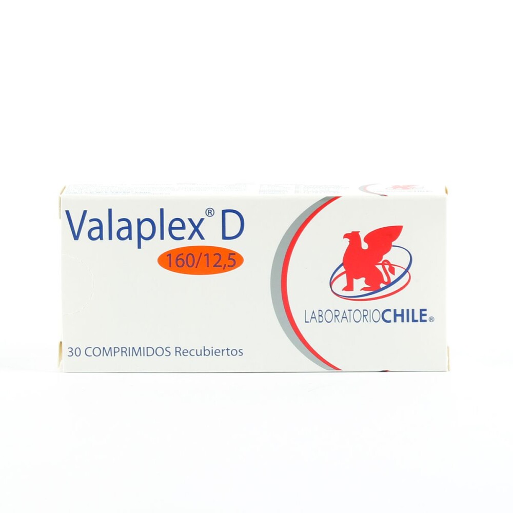 VALAPLEX D 160 / 12,5 MG. CJ X 30 COMP. única