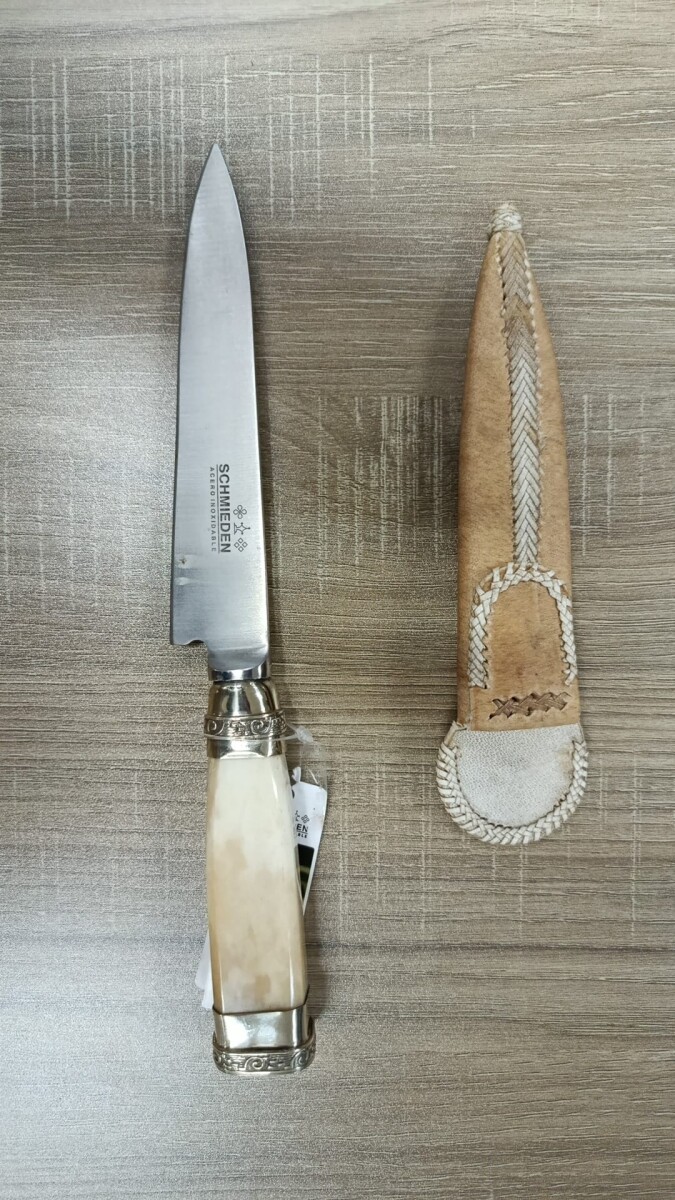 CUCHILLO DEPORTIVO SCHMIEDEN INOX 14CM ENCABADO EN ALAMBRE CUC840 