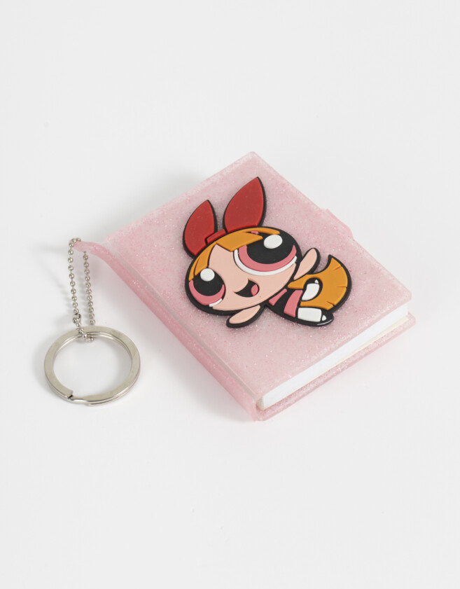 Llavero Llavero Y Charm Libreta "chicas Superpoderosas" - Fucsia Claro