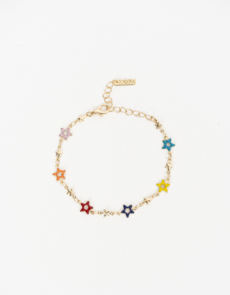 Pulseras Flexibles Color Pulsera Flexible Estrellas - Combinacion Multicolor