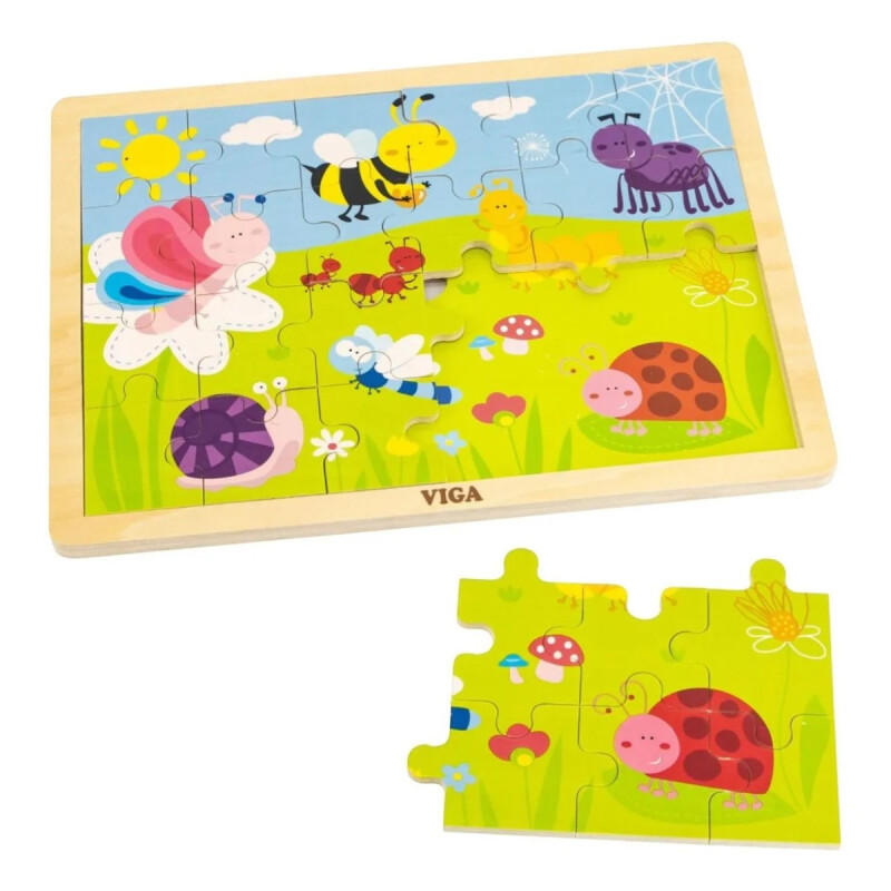 Puzzle Madera Insectos VIGA 24 Piezas Puzzle Madera Insectos VIGA 24 Piezas