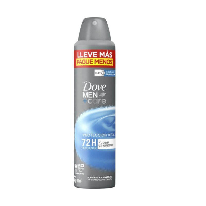 Antitranspirante aero. Dove Men+Care Prot.Total 72hs 250 ml. Sin Color