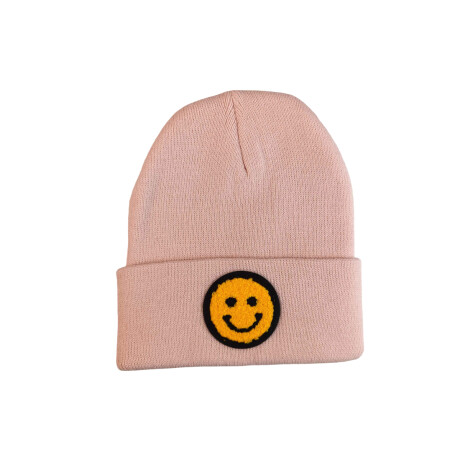 Gorro de lana smile Rosado Claro