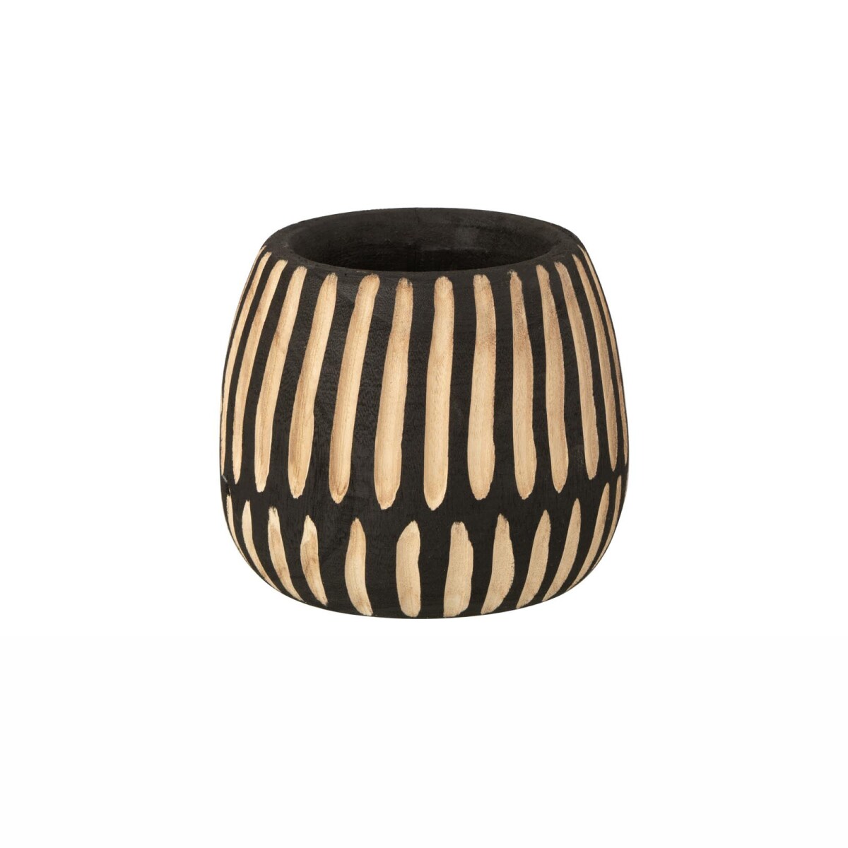 MACETA - MADERA NEGRO PAULONIA 