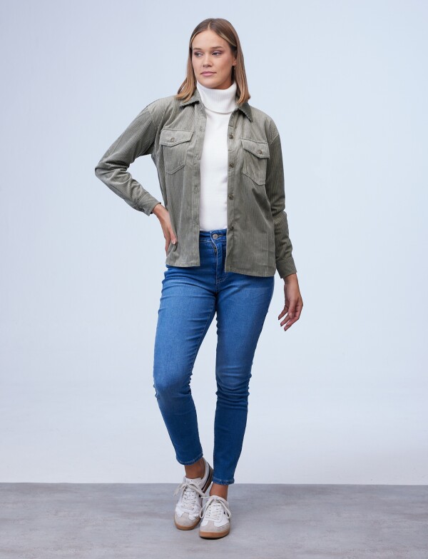 Sobrecamisa Corderoy OLIVA