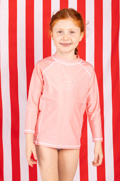 Remera UV Lisa Coral