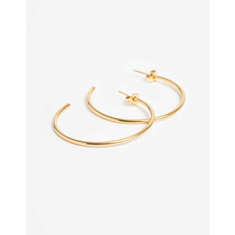 Aros Argollas Metal Dorado