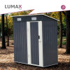 Caseta Galpon Jardin Lumax Devon Gris Oscuro 180x174x75 Caseta Galpon Jardin Lumax Devon Gris Oscuro 180x174x75
