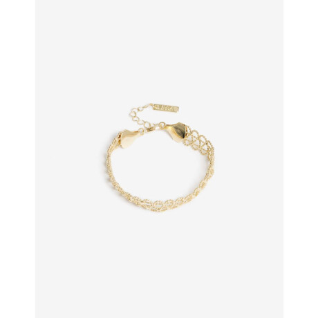 Pulseras Flexibles Metal Dorado