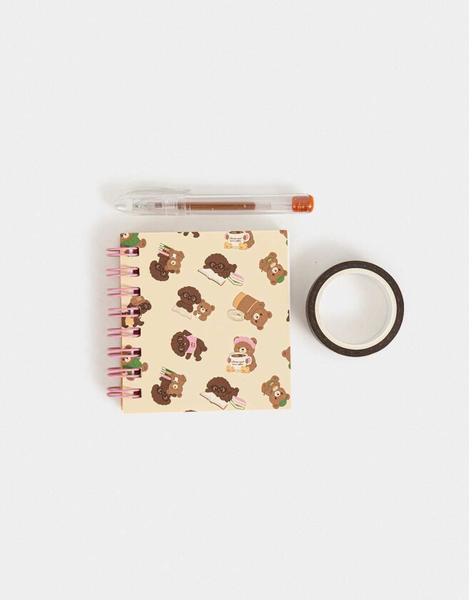 Librería Sets Set De Librería En Mini Carterita - Marron Camel