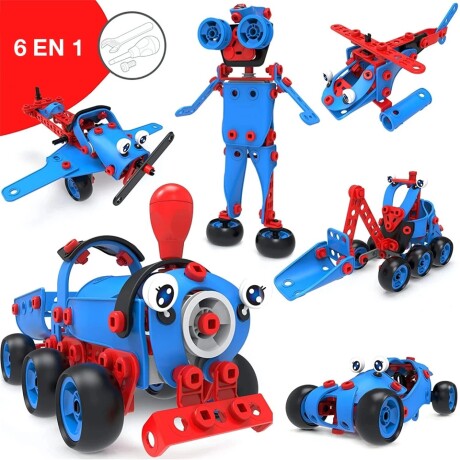 Set de Construcción Flexible Robot y Vehículos 6 en 1 142 001