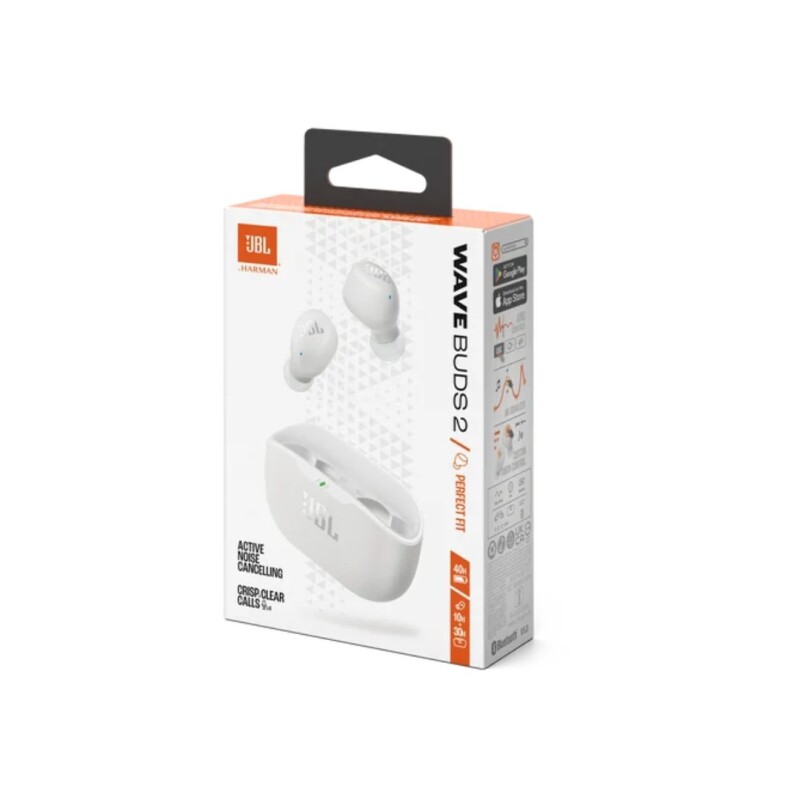 AURICULARES BT JBL BUDS 2 BLANCOS AURICULARES BT JBL BUDS 2 BLANCOS