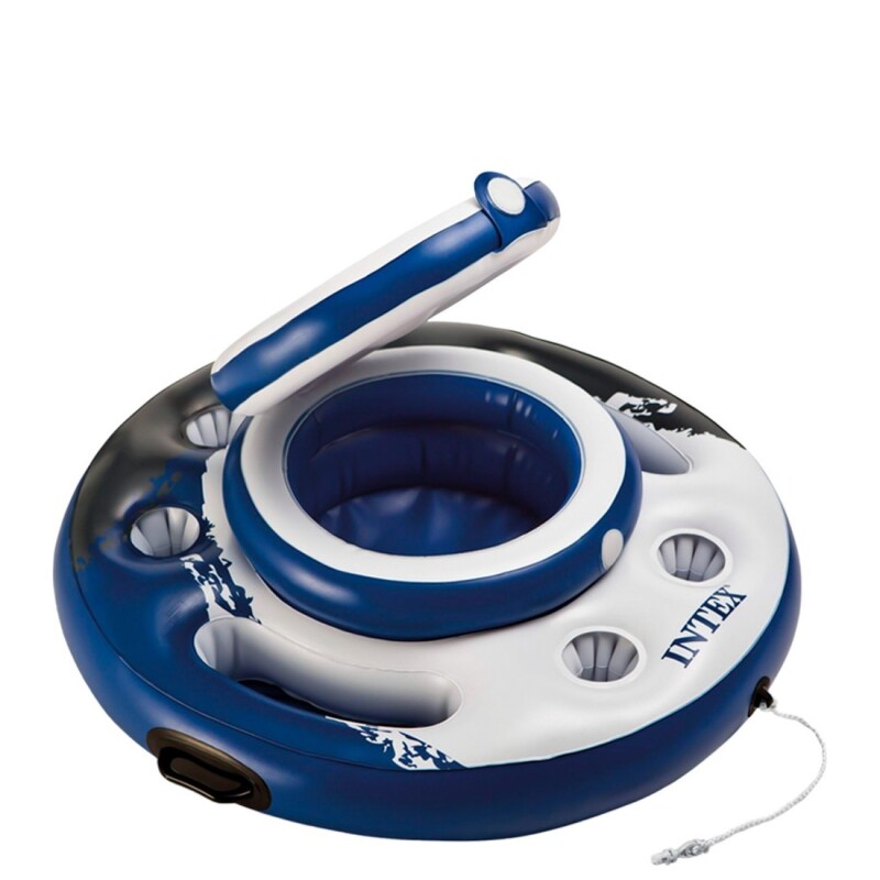 INTEX CONSERVADORA INFLABLE + 5 POSAVASOS REDONDA 89 CM DE DIAMETRO RIVER RUN Intex Conservadora Inflable + 5 Posavasos Redonda 89 Cm De Diametro River Run