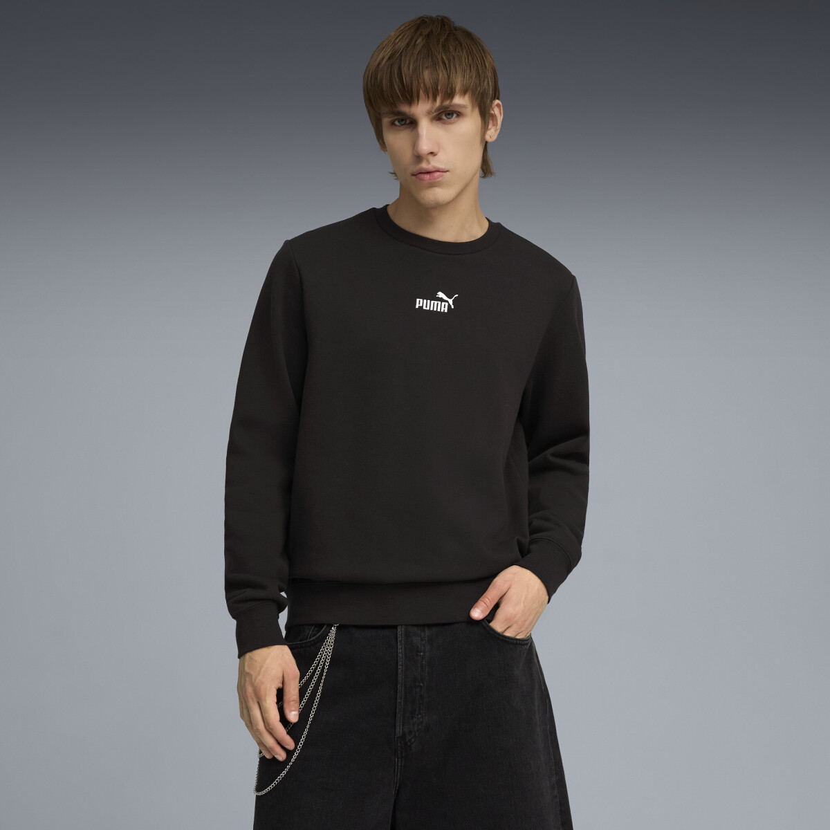 Buzo ESS Small Nº1 Logo center FL 69291301 - Negro 