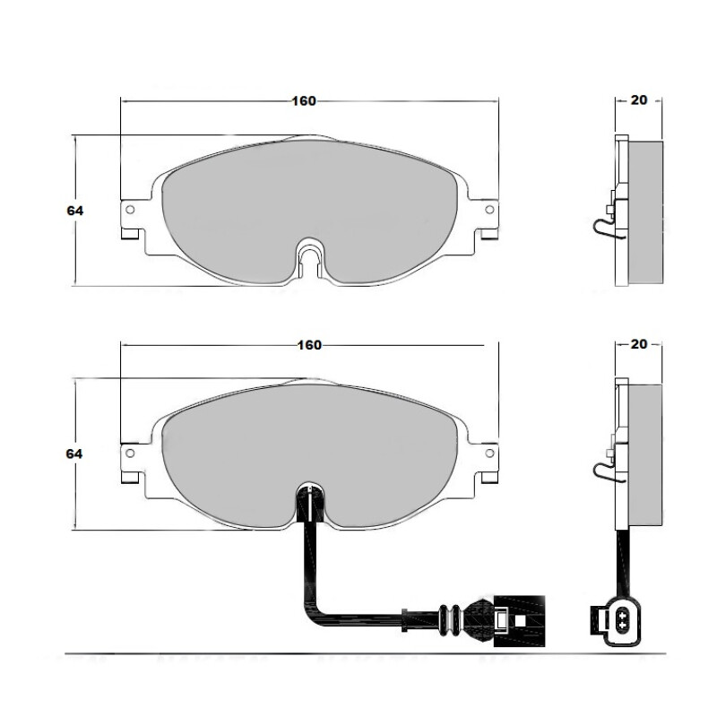 JUEGO DE PASTILLAS DE FRENO GOLF 7 1.4 TSI TIGUAN 1.4 Juego De Pastillas De Freno Golf 7 1.4 Tsi Tiguan 1.4