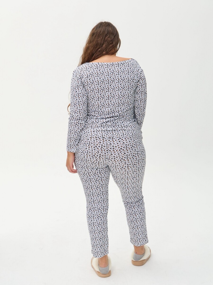 Pijama Theo Print blanco