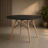 Mesa Comedor ComboHome Eames Redonda Laqueada 100Cm Premium Negro 1