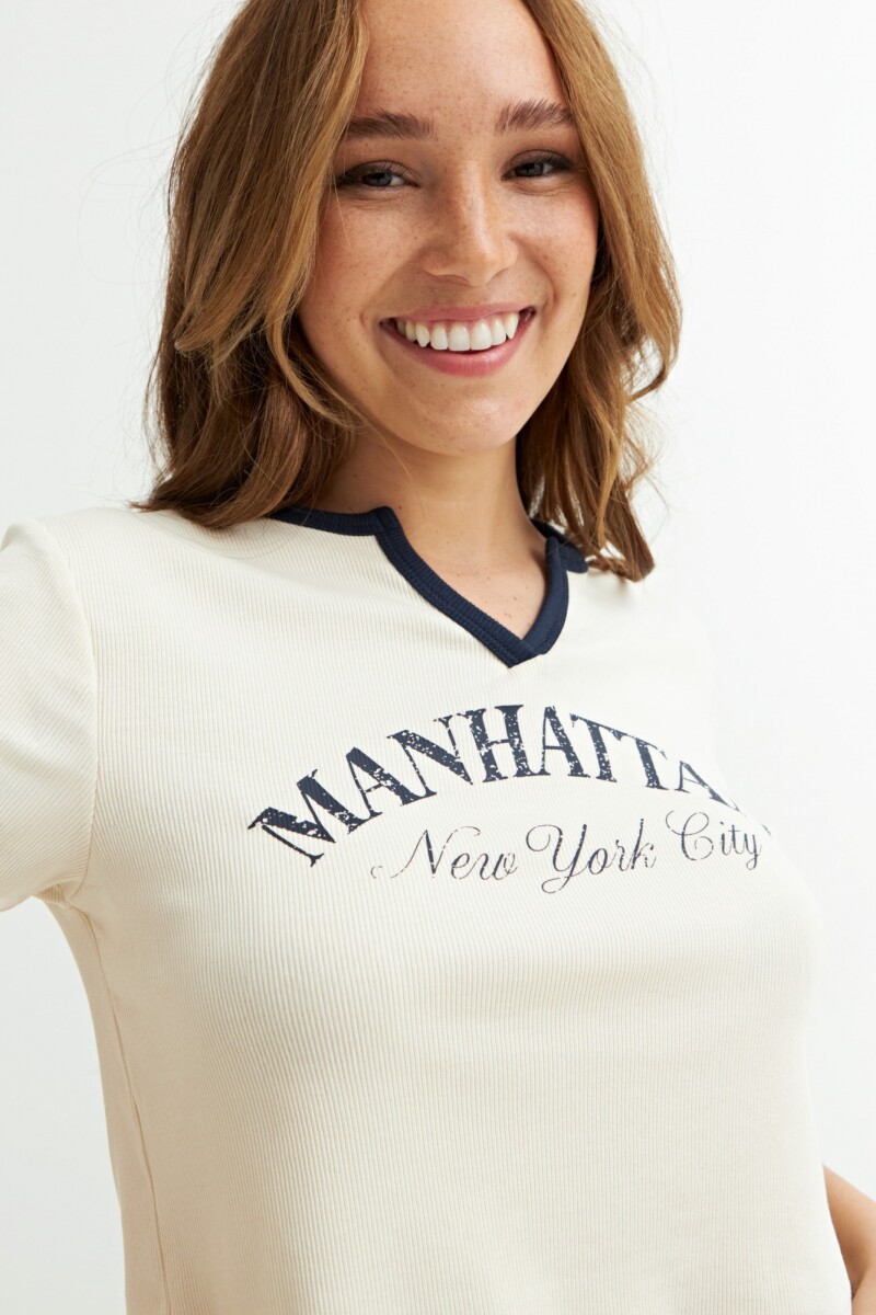 Remera NY city BLANCO