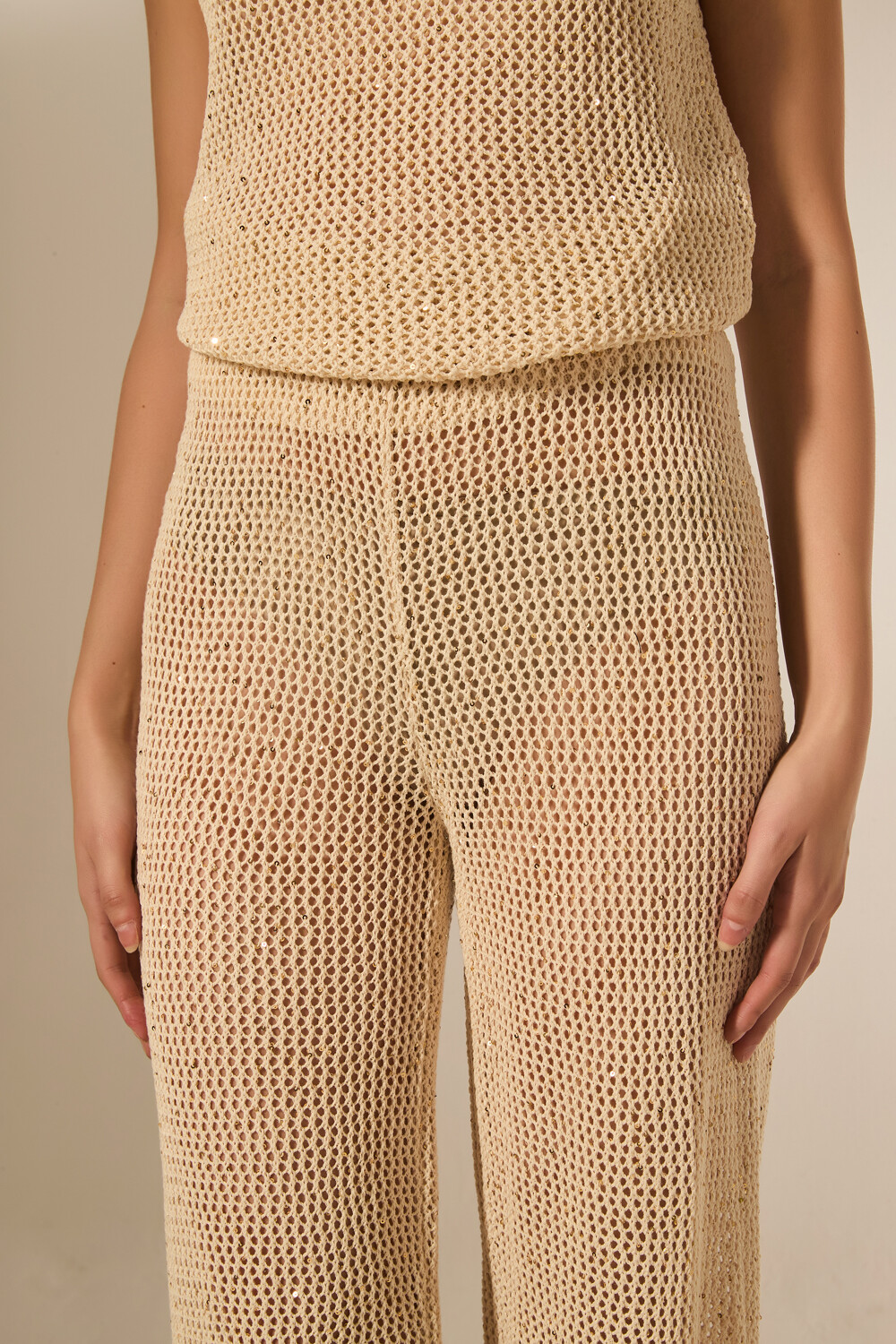 Pantalon Tejune Dorado