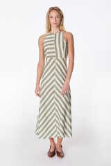 Vestido Peoni Rayas Verde