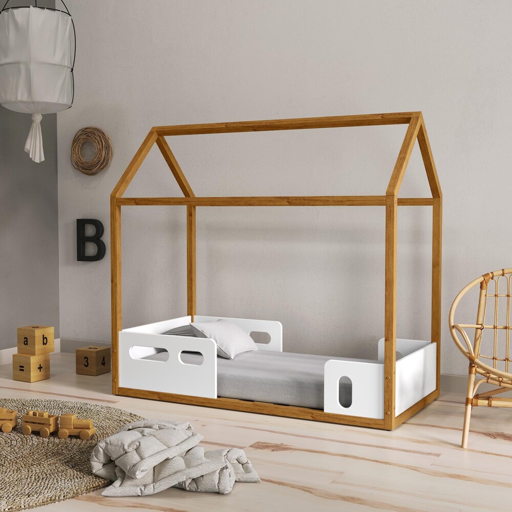 MINI CAMA CASITA MDF BLANCO FLOW/TUTTO