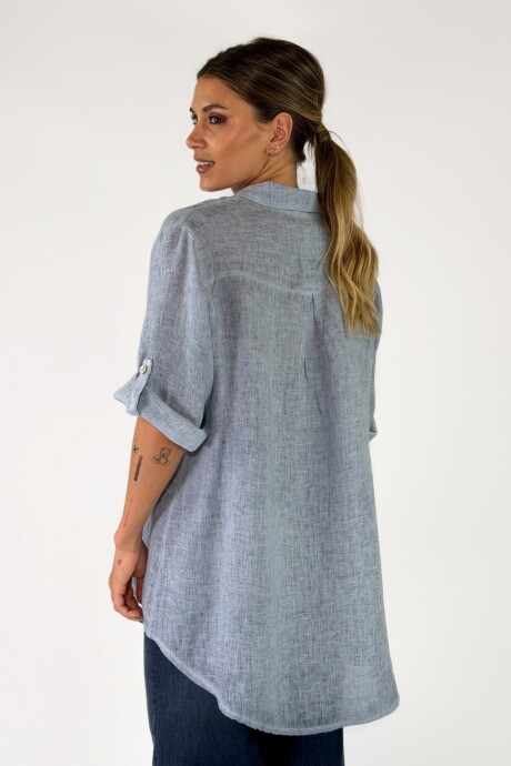 CAMISA SOLANAS Celeste