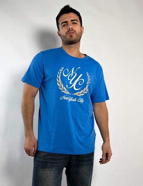 Remera estampada Buley Azul