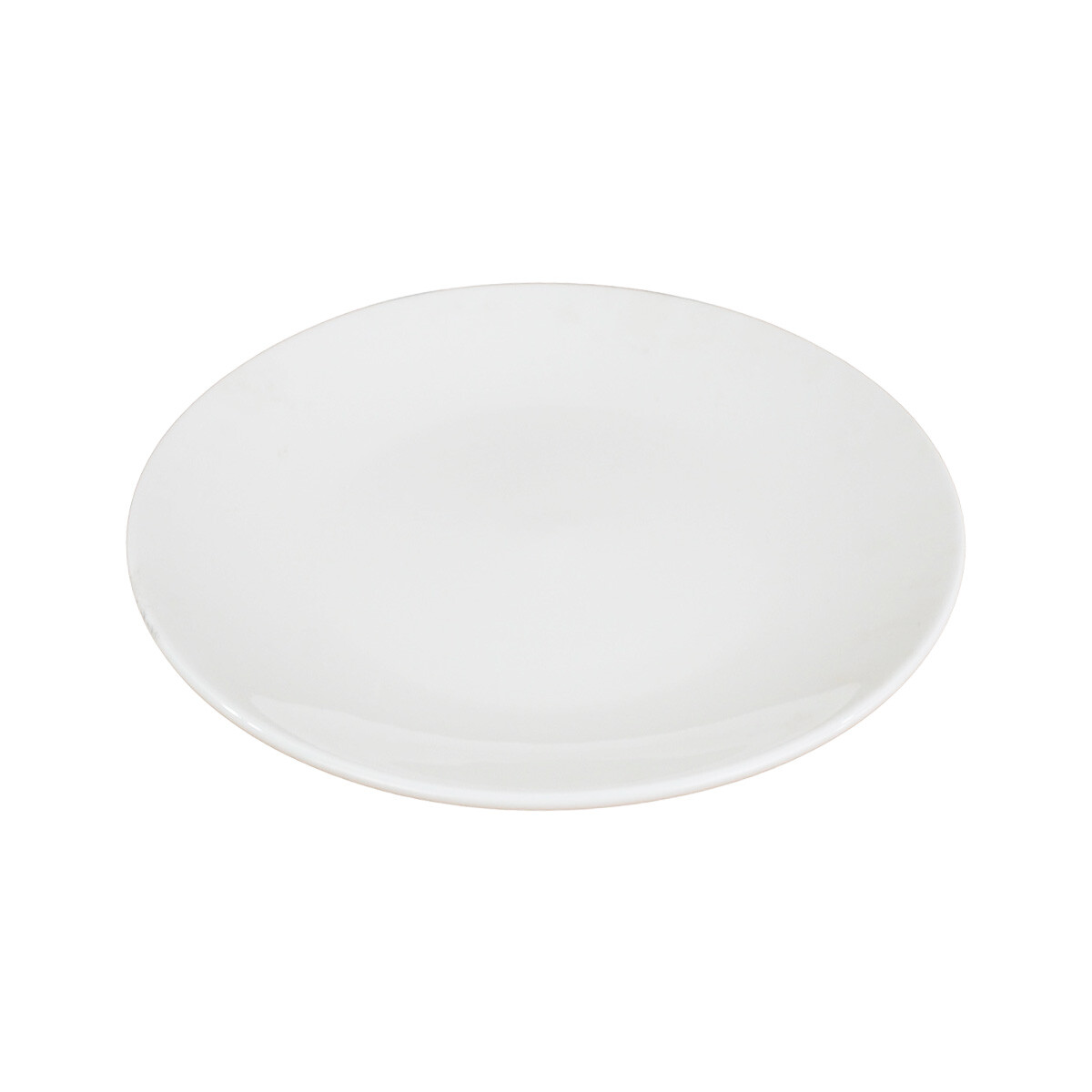 PLATO LLANO CERAMICA BLANCA LISO 