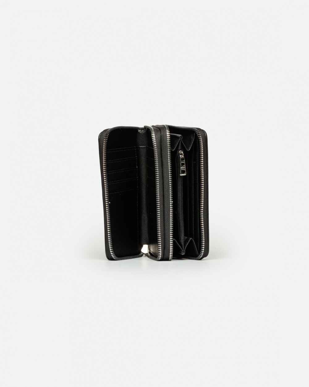 Billetera Penny en efecto cuero Negro Cobre