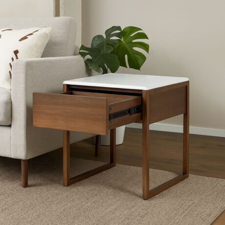 MESA DE NOCHE MOCCA BLANCO - UNICO