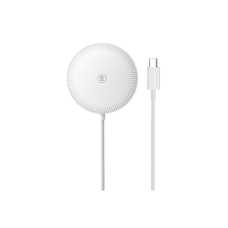 Base de carga inalámbrica 15W color blanco Base De Carga Inalámbrica 15w Color Blanco