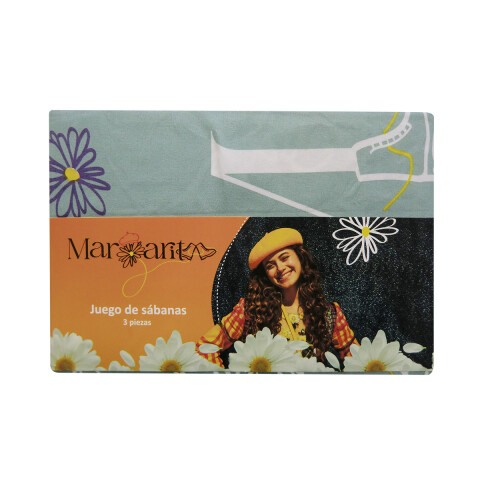 Juego Sábanas Infantil Margarita 1 Plaza 100% Microfibra U