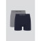 KIT COM 2 CUECAS BOXER AZUL/CINZA