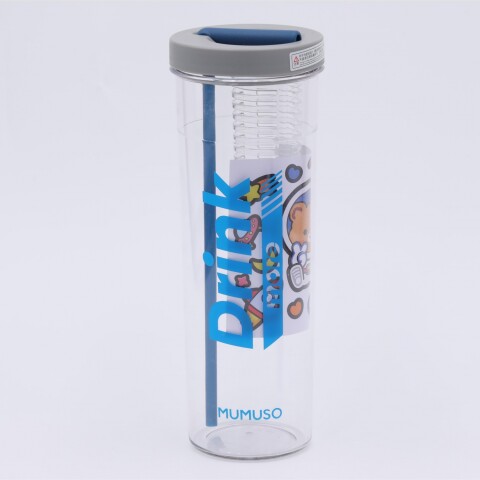 BOTELLA DE AGUA DE PLÁSTICO CON SORBITO E INFUSOR (AZUL/700 ML) BOTELLA DE AGUA DE PLÁSTICO CON SORBITO E INFUSOR (AZUL/700 ML)