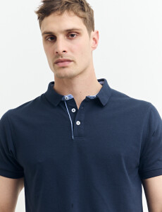 520751 REMERA HARRINGTON LABEL Azul Oscuro