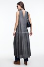 VESTIDO HALTER Gris