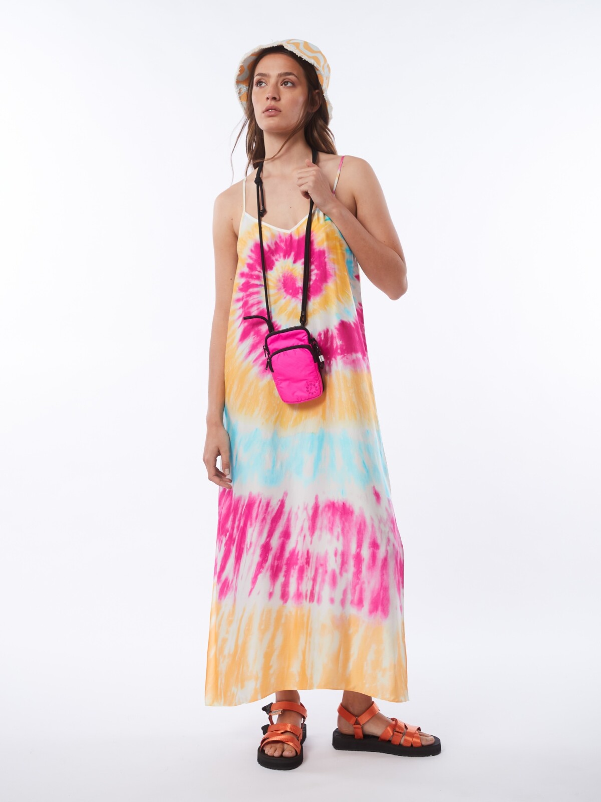 Skyler printed maxi dress BANANA RAINBOW