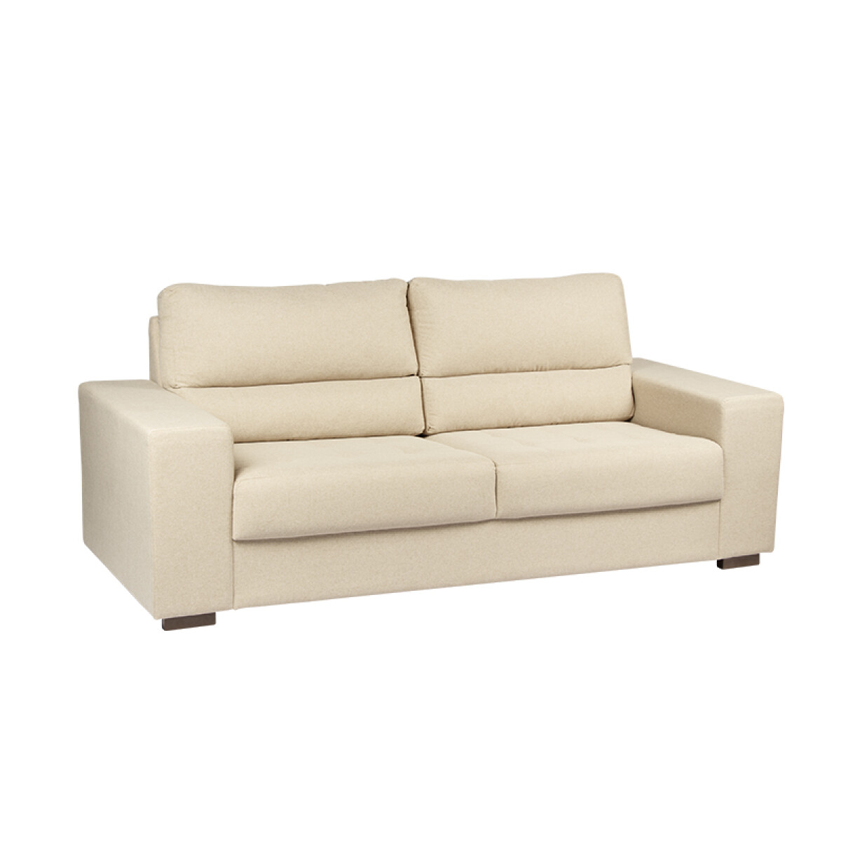 SOFA 3 CUERPOS - TELA RUSTICO CLARO 