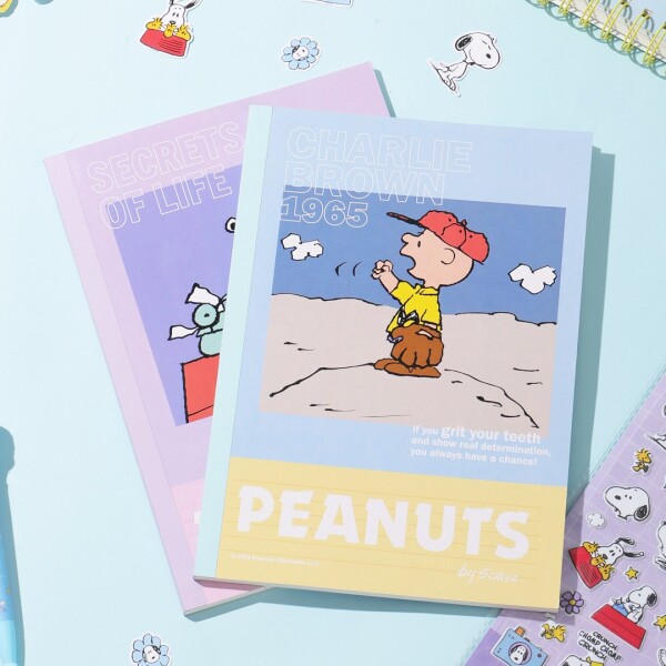 Cuaderno Snoopy B5 celeste