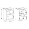 Mueble de baño suspendido Malva Blanco 60cm bacha loza Mueble De Baño Suspendido Malva Blanco 60cm Bacha Loza