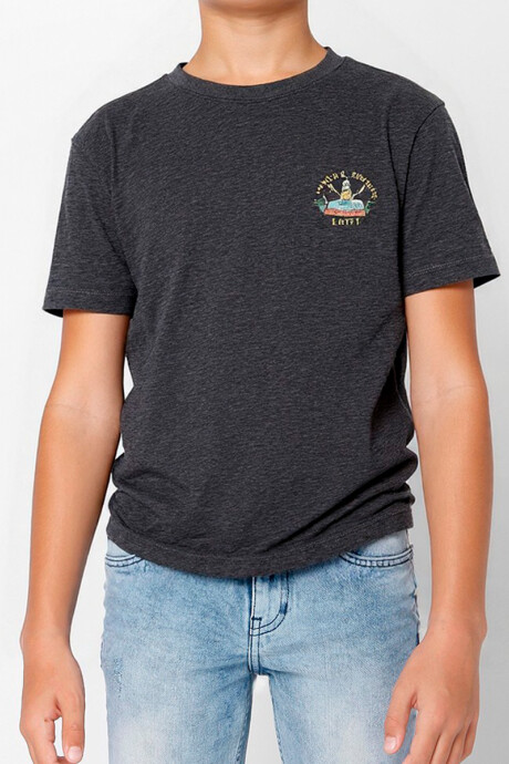 T-SHIRT VARGAS TEEN RUSTY Gris Oscuro