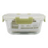Recipiente Vianda De Vidrio Keep Para Microondas 800 Ml Verde