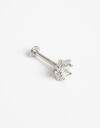 Bijouterie Vs Strass Piercing Estrella Con Strass - Plateado